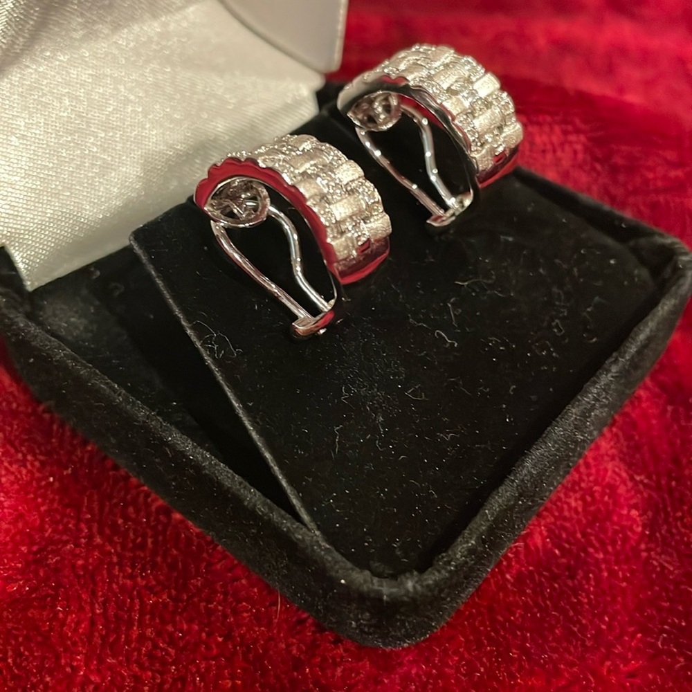 Unique Silver Hoop Earrings